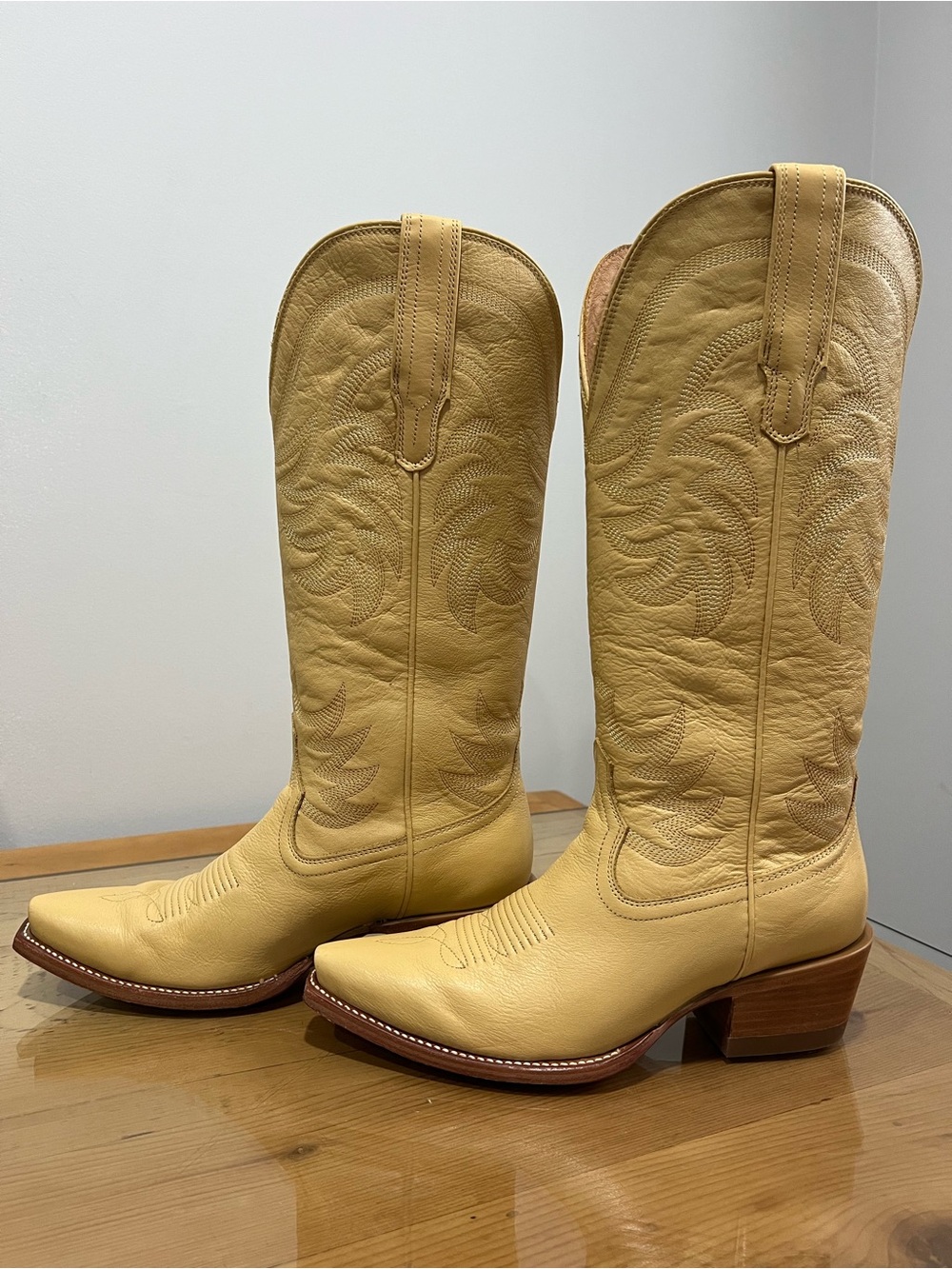 Tecovas annie Marigold Western Cowboy Boots - yellow - size 7